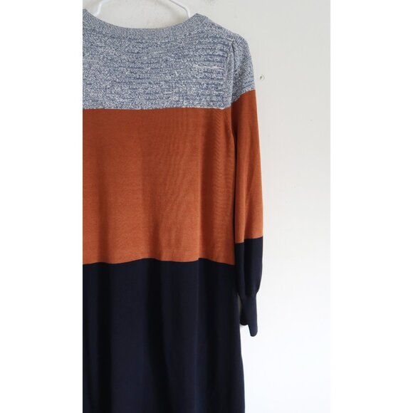Talbots Colorblock Sweater Dress - Size Small - Picture 6 of 8